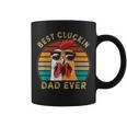 Retro Best Cluckin Dad Ever Chicken Dad Rooster Father Coffee Mug