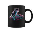 Retro Cat Dj Disco Party Music Cat Coffee Mug