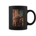 Retro Chocolate Lab With Usa Flag Chocolate Lab Dad Mom Coffee Mug