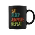 Retro Eat Sleep Jump Rope Repeat Skipping Jumping Roping Coffee Mug