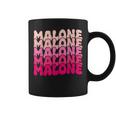 Retro Malone Girl First Name Boy Personalized Groovy 80'S Coffee Mug