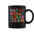 Retro Very Merry Rehab Team Xmas Therapy Squad Slp Ot Pt Coffee Mug