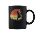 Retro Mountain Climber Vintage T-Rex Rock Climbing Coffee Mug