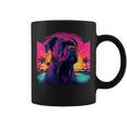 Retro Sunset Presa Canario Dog Black Tassen