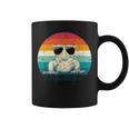 Retro Vintage Crested Gecko Sunglasses Reptile Animal Lover Coffee Mug