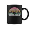 Retro Vintage Palm Trees Beach Summer Vacation Beach Coffee Mug