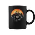 Retro Vinyl Cityscape Mashup In Beautiful Sunset Coffee Mug