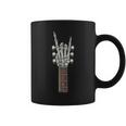 Rock On Guitar Neck With A Sweet Rock & Roll Skeleton Hand Coffee Mug