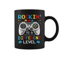 Rockin To Different Level Game Autism Awareness Gaming Gamer Coffee Mug