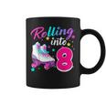 Rollin' Into 8 Roller Skating Rink 8Th Birthday Party Girls Coffee Mug