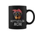 Rottweiler Dog Mom Sunglasses Bandana Coffee Mug