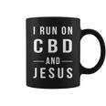 I Run On Cbd And Jesus Hemp Cbd Oil Coffee Mug