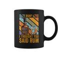 Run I Thought You Said Rum Vintage Drunk Runner Coffee Mug