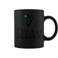 Ryan Surname Irish Family Name Heraldic Celtic Harp Coffee Mug