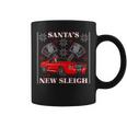 Santa's New Sleigh Muscle Car Ugly Christmas Coffee Mug