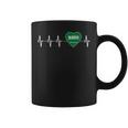 Saudi Arabian Heartbeat I Love Saudi Arabia Flag Heart Pulse Coffee Mug