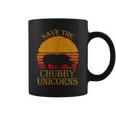 Save The Chubby Unicorns Retro Style Rhino Coffee Mug