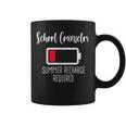 School Counselor Summer Recharge Required Last Day School Coffee Mug