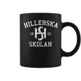 Schwarzes Hillerska Skolan 1901 Tassen, Historisches Design Tee