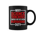 Science Teachers Should Not Given Playground Duty Coffee Mug