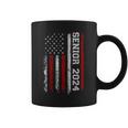 Senior 2024 American Flag Usa Graduation Class Of 2024 Coffee Mug