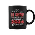 Senior 24 Proud Lil Sister Of A Class Of 2024 Graduate Coffee Mug