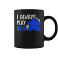 Settlers Board Game Quote I Always Play Blue Meeple Coffee Mug