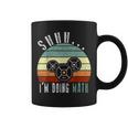 Shhh I'm Doing Math Weight Lifting Gym Workout Retro Vintage Coffee Mug