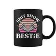 Shit Show Besties Skeleton Rock N Roll Bestfriend Coffee Mug