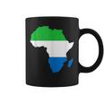 Sierra Leone Flag Africa Continent Silhouette Sierra Leoner Coffee Mug