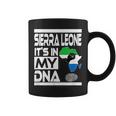 Sierra Leone It's In My Dna With Flag Africa Map Raised Fist Coffee Mug