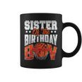 Sister Basketball Birthday Boy Family Baller B-Day Party Coffee Mug