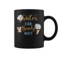 Sister Can Bearly Wait Gender Neutral Baby Shower Matching Coffee Mug