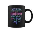 Sister Of The Birthday Mermaid Party Matching Family Coffee Mug