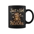 Sloth Lover Just A Girl Who Loves Sloths Coffee Mug