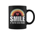 Smile If You're Dead Inside For A Black Comedy Fan Coffee Mug