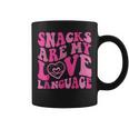 Snacks Are My Love Language Toddler Valentines Day Coffee Mug
