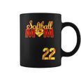 Softball Mom Mother's Day 22 Fastpitch Jersey Number 22 Coffee Mug