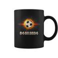 Solar Eclipse 2024 America Totality 04 08 2024 Soccer Player Coffee Mug