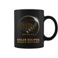 Solar Eclipse 2024 America Totality Total New Mexico Usa Map Coffee Mug