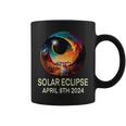 Solar Eclipse 2024 Apparel Pig Wearing Solar Eclipse Glasses Coffee Mug