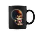 Solar Eclipse 2024 Cat Wearing Solar Eclipse Glasses Coffee Mug