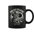 Solar Eclipse 2024 Cowboy Cat Wearing Glasses Coffee Mug