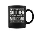 Soldier Appreciation American Worth Fighting For Army Style Coffee Mug