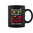 Someone With Autism Taught Me Love Needs No Words Dad Mom Coffee Mug