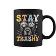 Stay Trashy Raccoon Possum Skunk Groovy Meme Coffee Mug