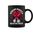 Stealing Hearts And Blasting Farts Quote Kids Men Dino Coffee Mug