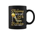 Stepping Into My 35Th Birthday Like A Boss Crown Shoes Coffee Mug