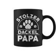 Stolzer Dackel Papa Hundepapa Teckel Dachshund Tassen