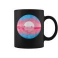 Subtle Trans Pride Flag Coastal Sunrise Coffee Mug